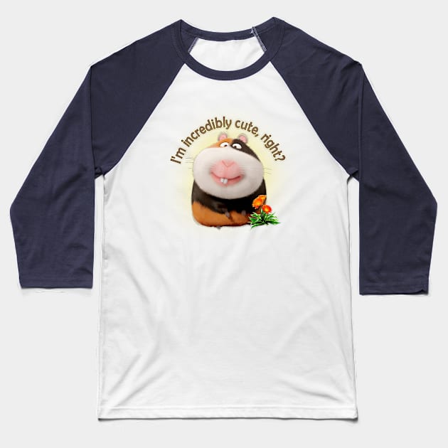 Incredibly Cute Hamster Baseball T-Shirt by marleks